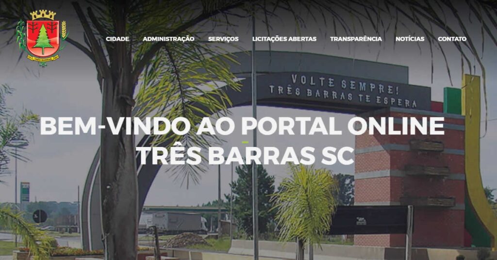 Prefeitura de Três Barras lança novo portal online