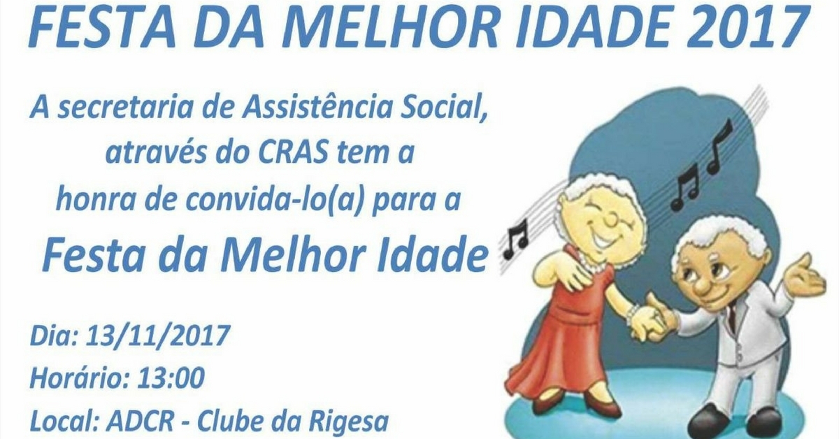 Melhor Idade estará em festa na próxima semana