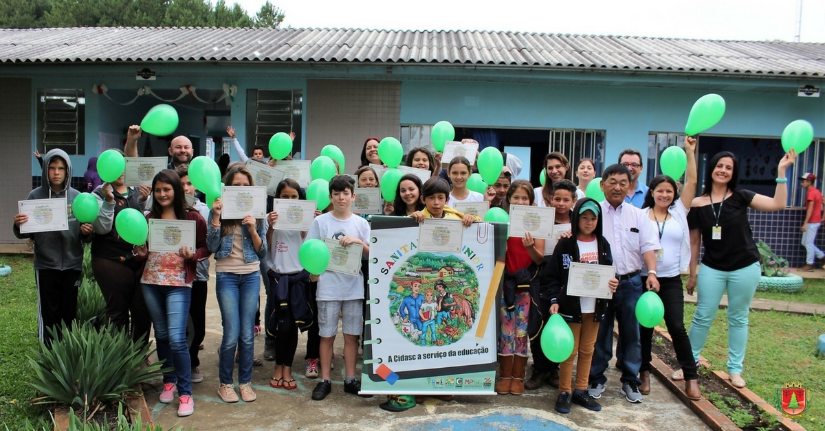 Alunos recebem certificados do Projeto Sanitarista Júnior da Cidasc