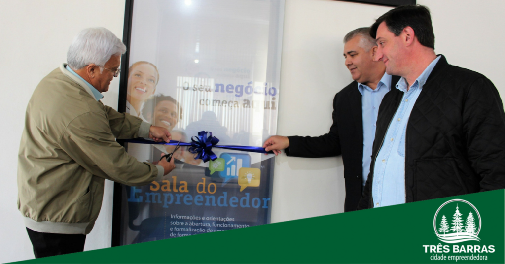 Governo de Três Barras e Sebrae inauguram Sala do Empreendedor