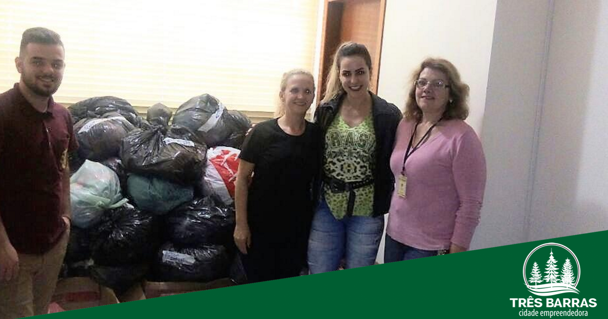 Campanha do Agasalho: donativos podem ser retirados na secretaria de Assistência Social e no CRAS