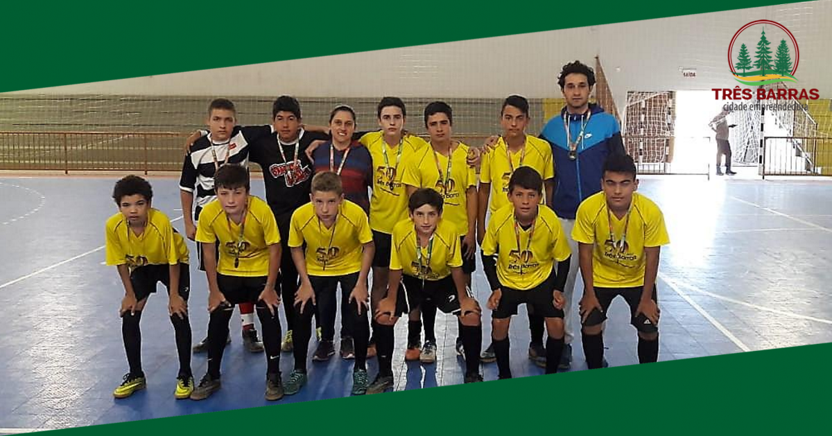 Futsal masculino: escola municipal Guita Federmann é 3° lugar na fase Microrregional dos JESC (12 a 14 anos)