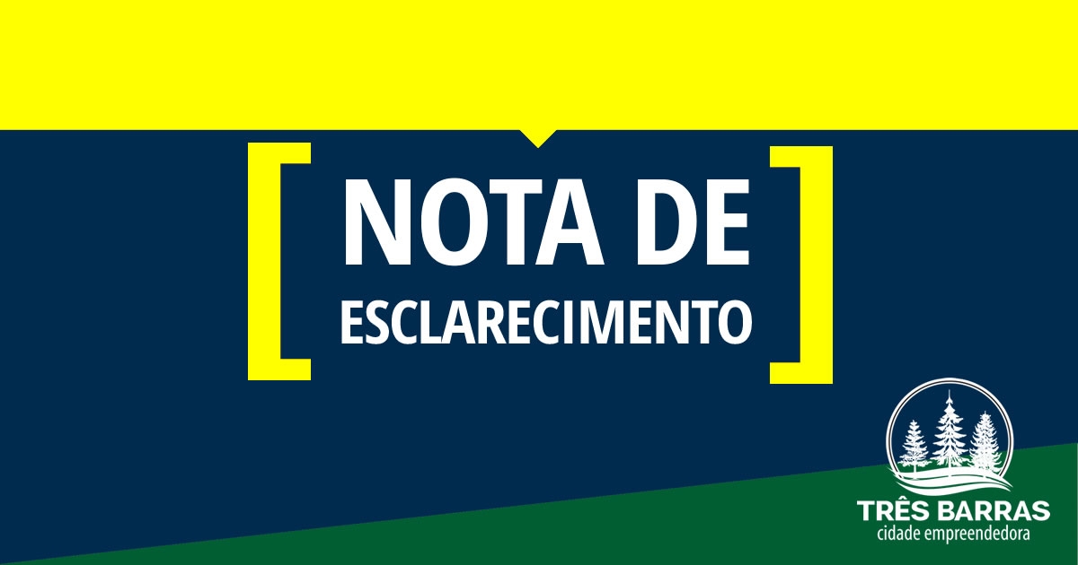 Nota de esclarecimento sobre acidente com vitima fatal ocorrido no distrito de São Cristóvão