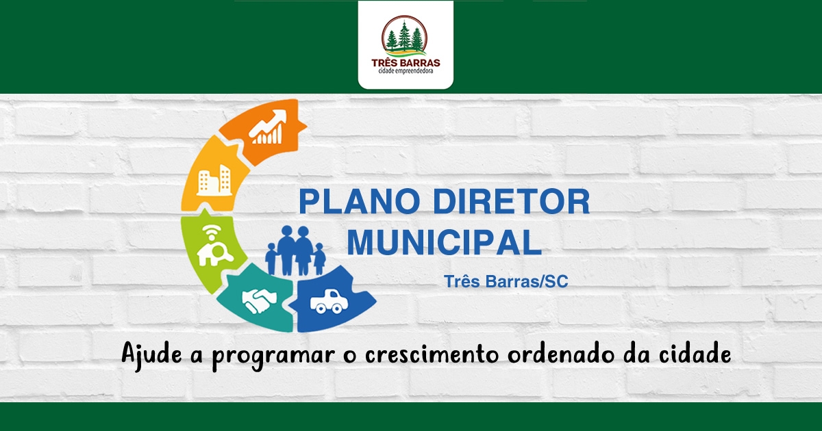Três Barras realiza chamamento público para formar Comissão do Plano Diretor Municipal