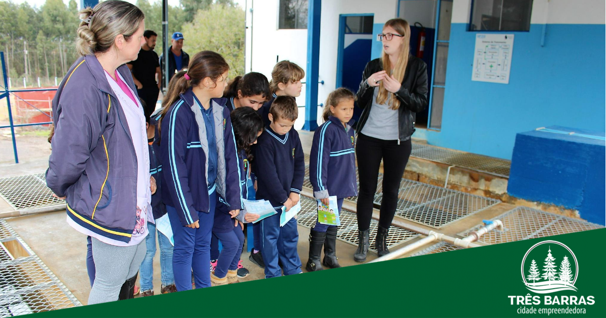Estudantes da Campininha participam de visita guiada à ETA do Samasa