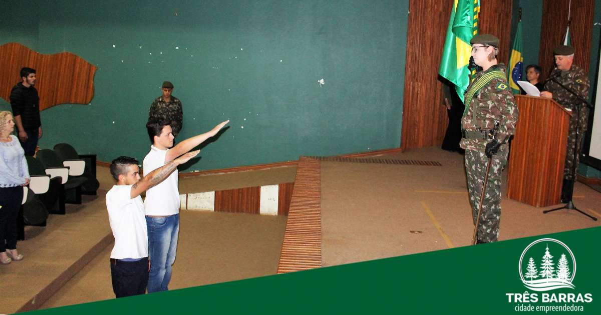 Cerimonial marca a dispensa de jovens tresbarrenses do serviço militar