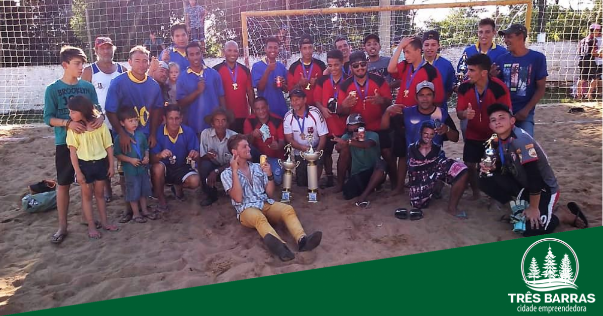 Baixada B goleia por 6 a 1 e conquista o título do Campeonato de Futebol de Areia