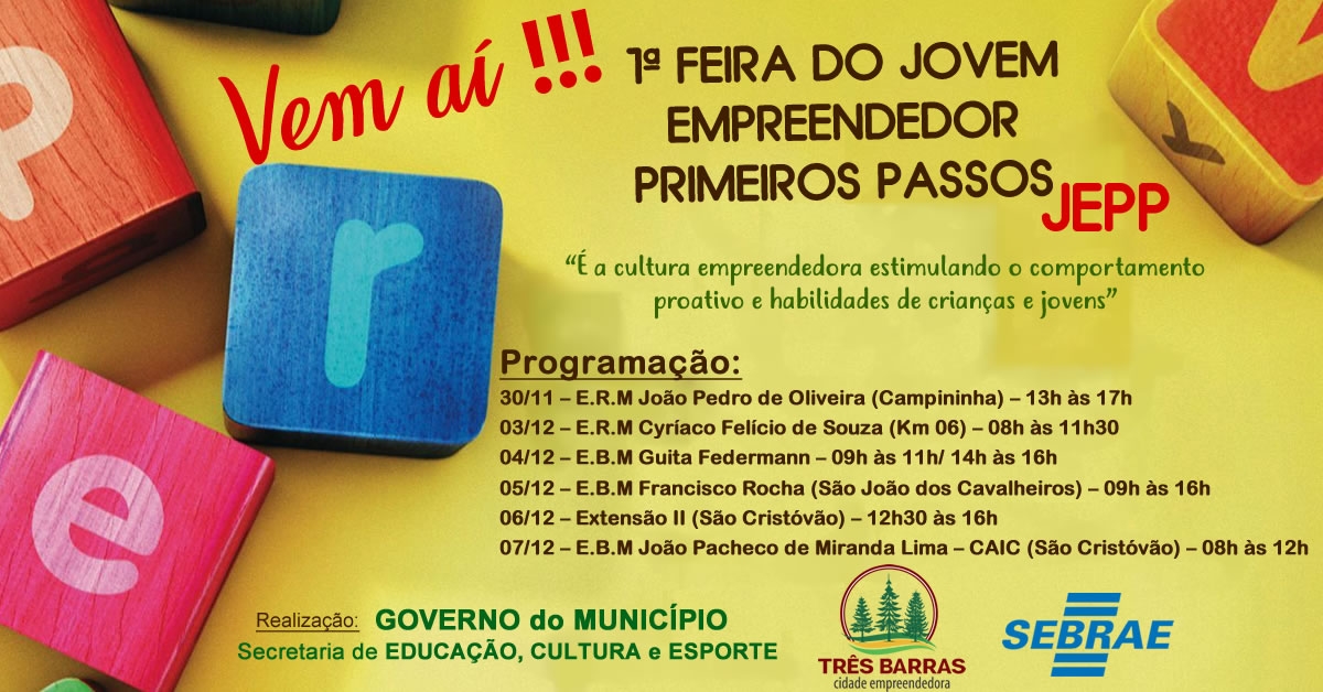 Escolas municipais promovem Feira do Jovem Empreendedor Primeiros Passos