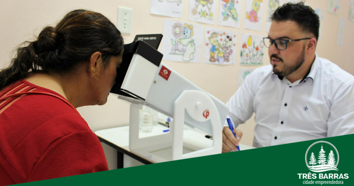 Novo mutirão de consultas e exames oftalmológicos vai atender 100 pacientes de Três Barras
