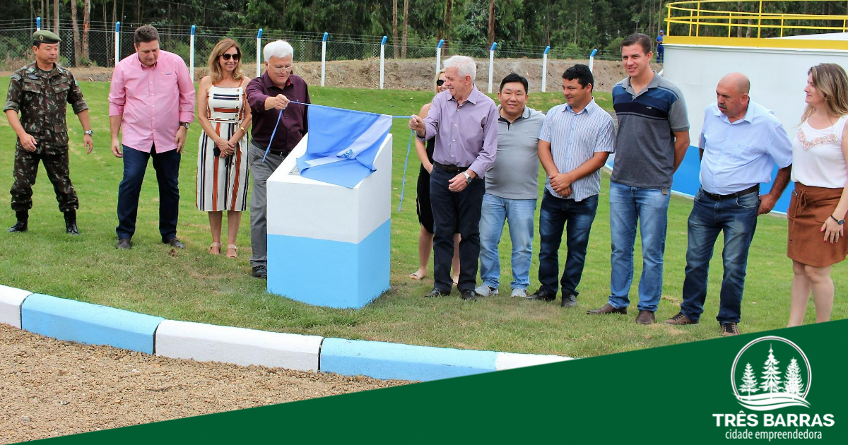Inaugurado o novo reservatório de água do Samasa em Três Barras