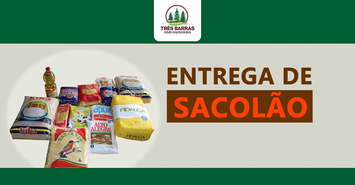 Sacolões serão entregues na próxima semana