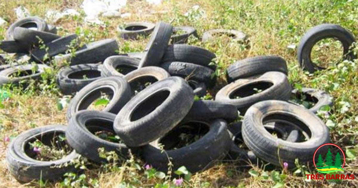Prefeitura realiza coleta de pneus a partir desta sexta-feira em Três Barras