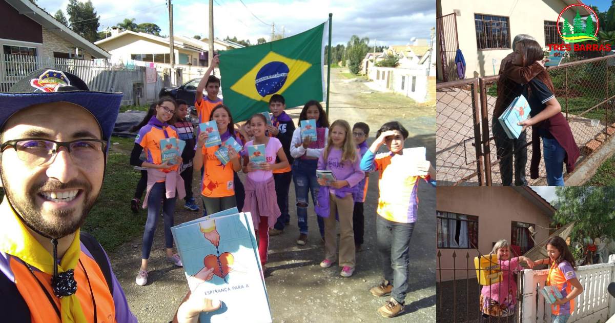 Clube de Desbravadores Vanguarda distribui livros a moradores do Distrito de São Cristóvão