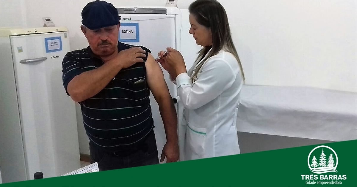 Três Barras finaliza vacinação contra a gripe com mais de 93% de cobertura