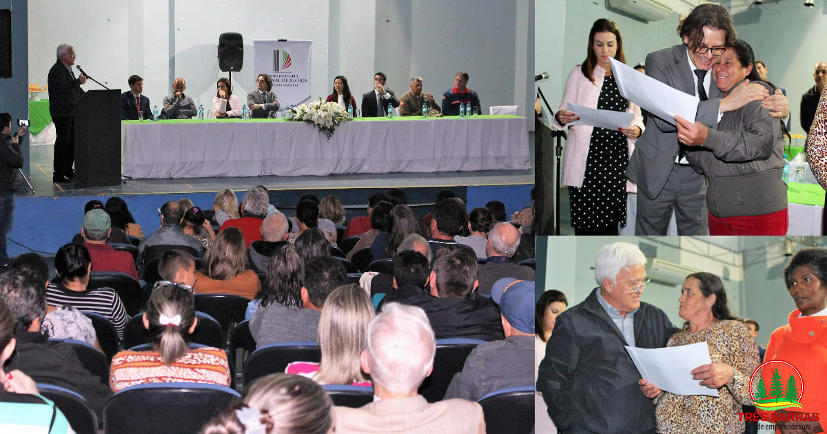 186 famílias recebem títulos de propriedade pelo programa Lar Legal em Três Barras