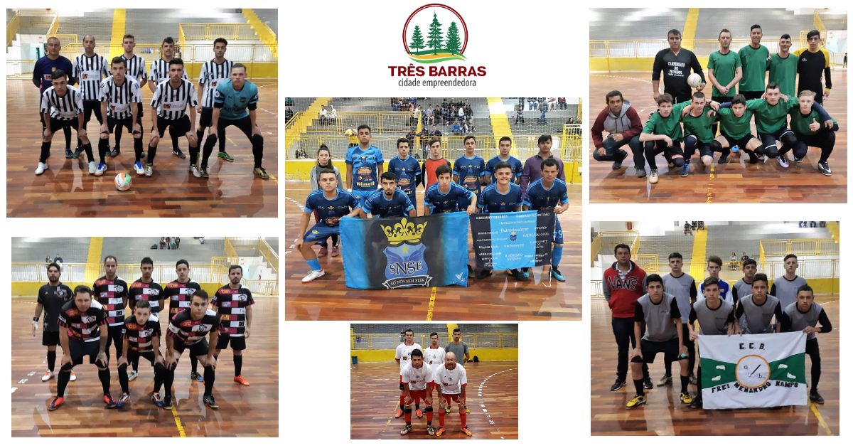 Duas goleadas e um empate marcam jogos da terceira rodada do Futsal Livre Masculino