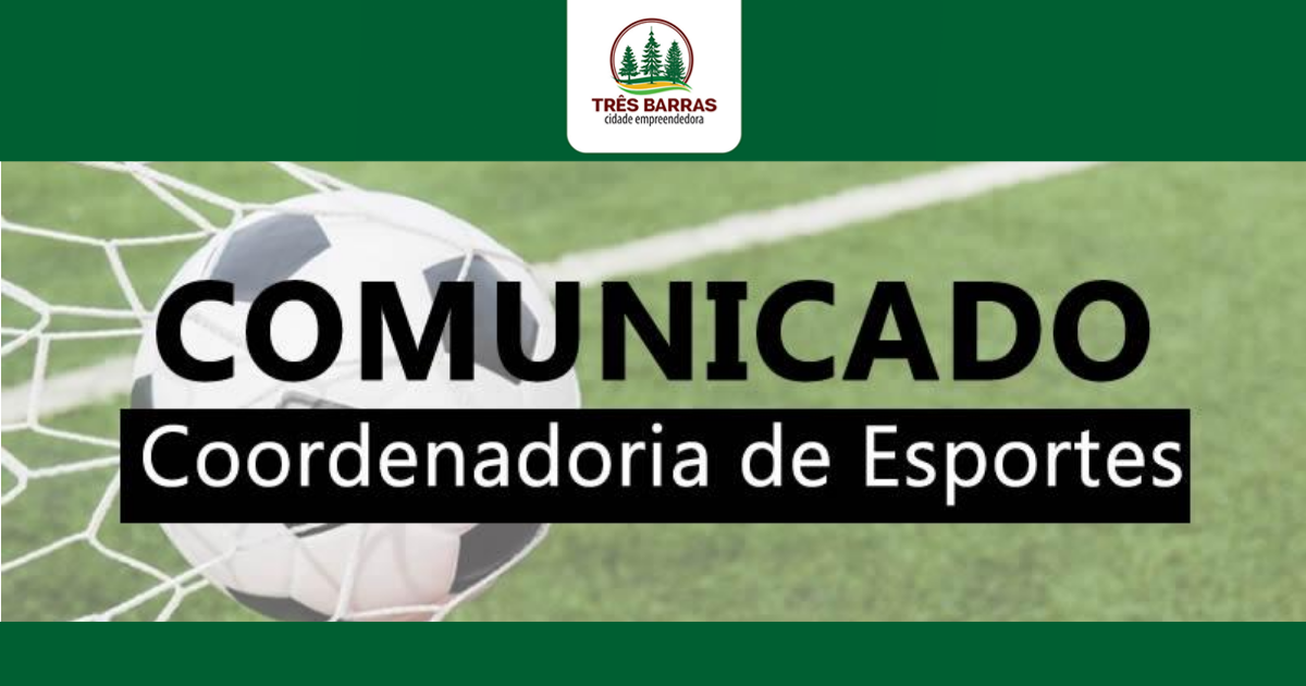 Finaliza hoje o prazo de inscrições para três categorias do Campeonato de Futsal em Três Barras