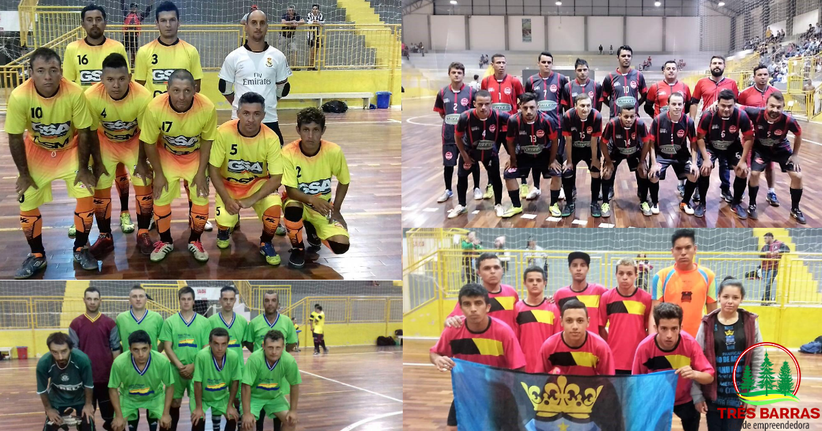 Futsal Livre Masculino começa na noite desta segunda-feira com três jogos