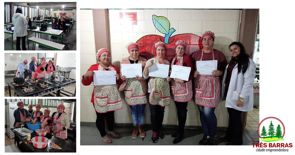 Merendeiras escolares participam de capacitação em Três Barras