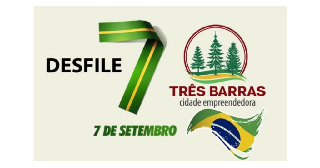 Três Barras terá desfiles cívicos pela manhã e à tarde no dia 07 de setembro