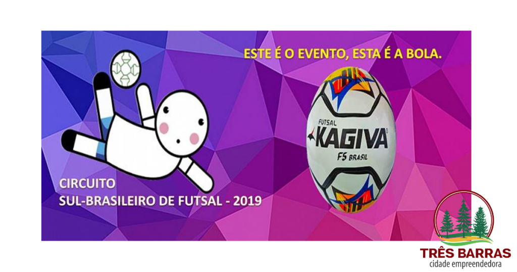 Confira a composição das chaves e a tabela de jogos do Circuito Sul Brasileiro de Futsal em Três Barras