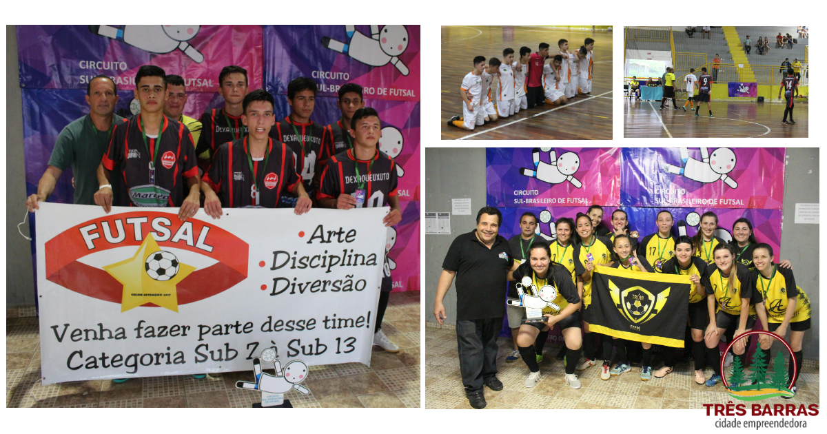 Etapa de Três Barras classifica equipes para a fase final do Circuito Sul Brasileiro de Futsal