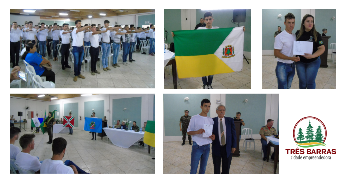Jovens de Três Barras e região recebem certificados de dispensa do serviço militar