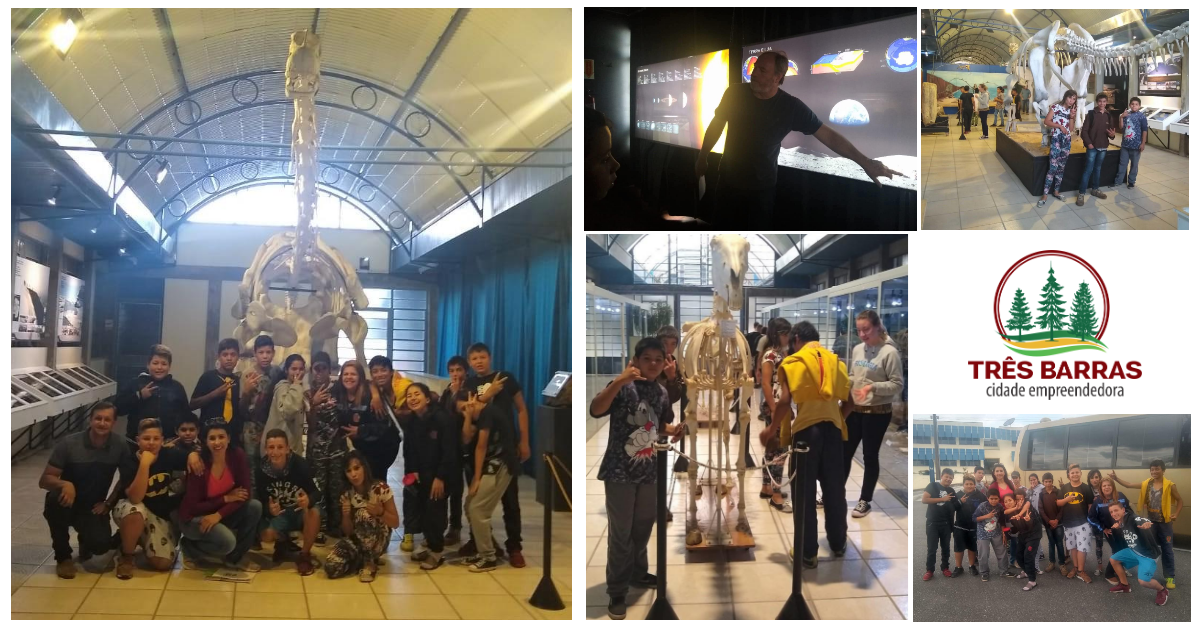 Professoras e jovens do Serviço de Convivência visitam Centro Paleontológico