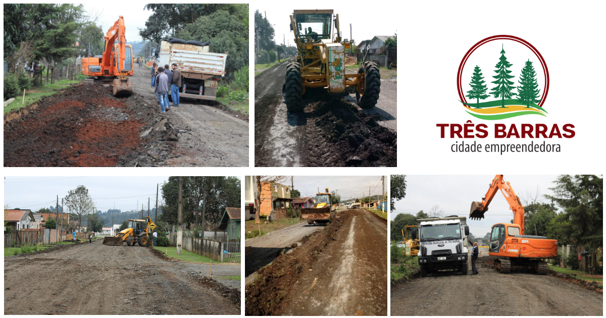 Rua Canoinhas está sendo preparada para receber pavimentação asfáltica