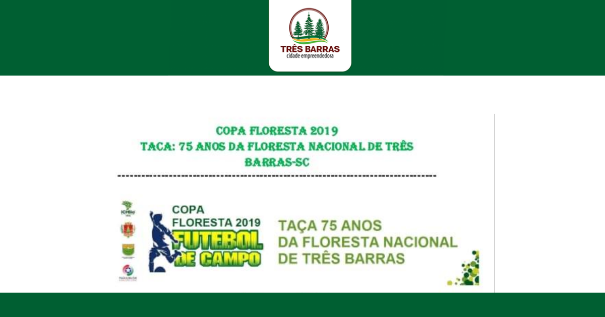 Copa Floresta de Futebol terá três jogos neste final de semana