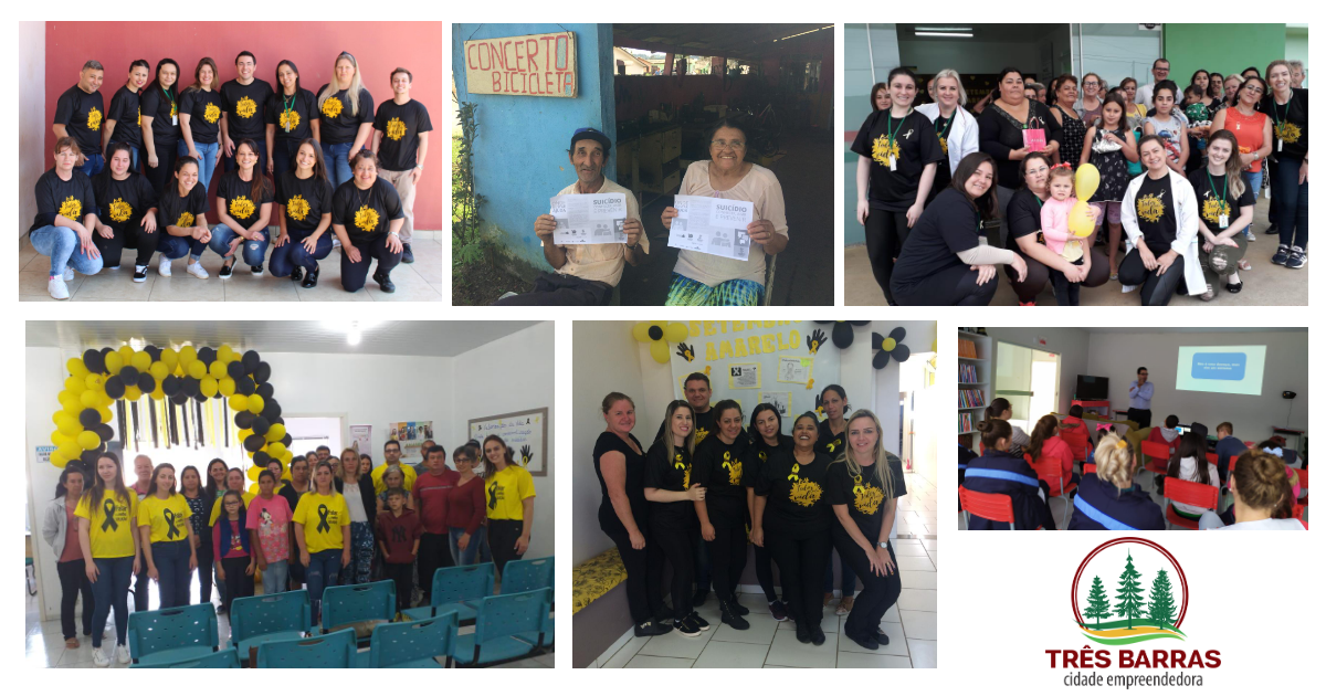 Equipes de saúde promoveram ações alusivas à campanha nacional Setembro Amarelo