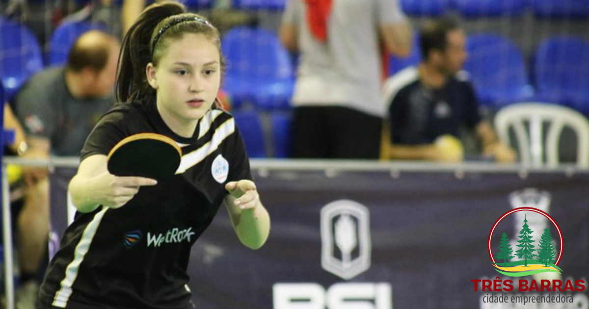 Sabrina Mizva vai representar SC no Campeonato Brasileiro de Tênis de Mesa