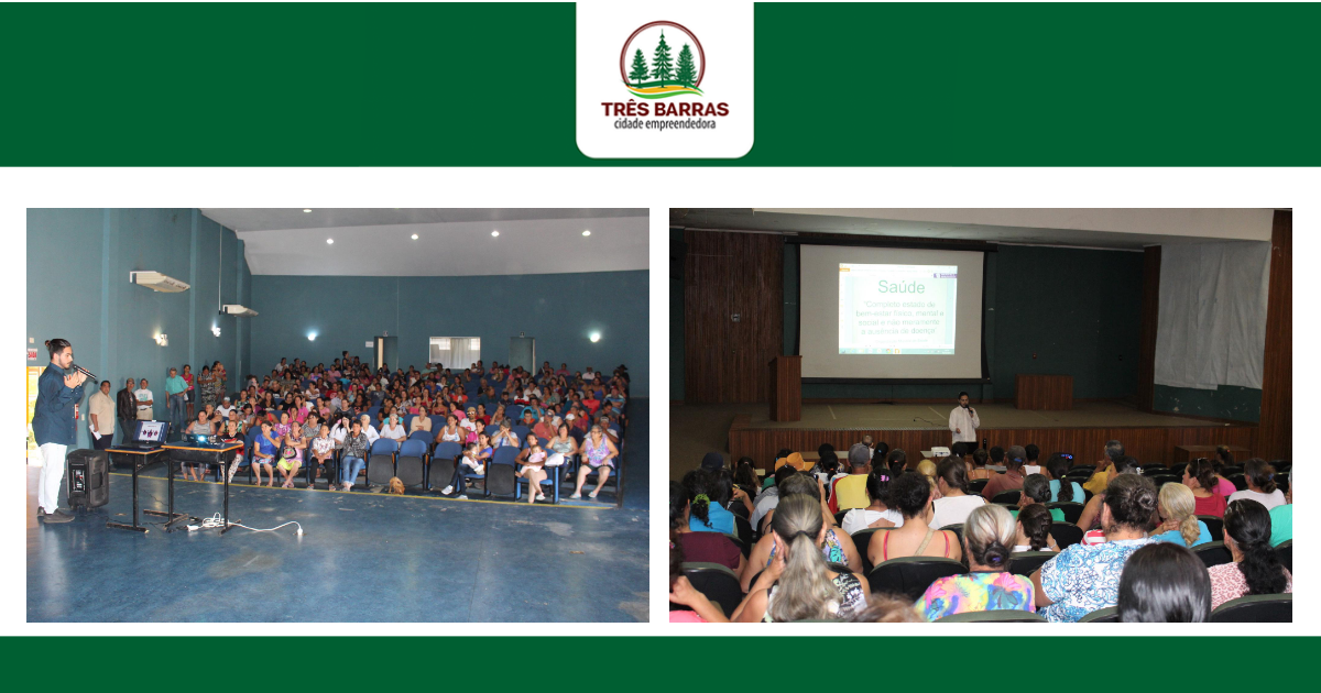 Saúde da Mulher pauta palestras com beneficiários de programas sociais e pessoas interessadas