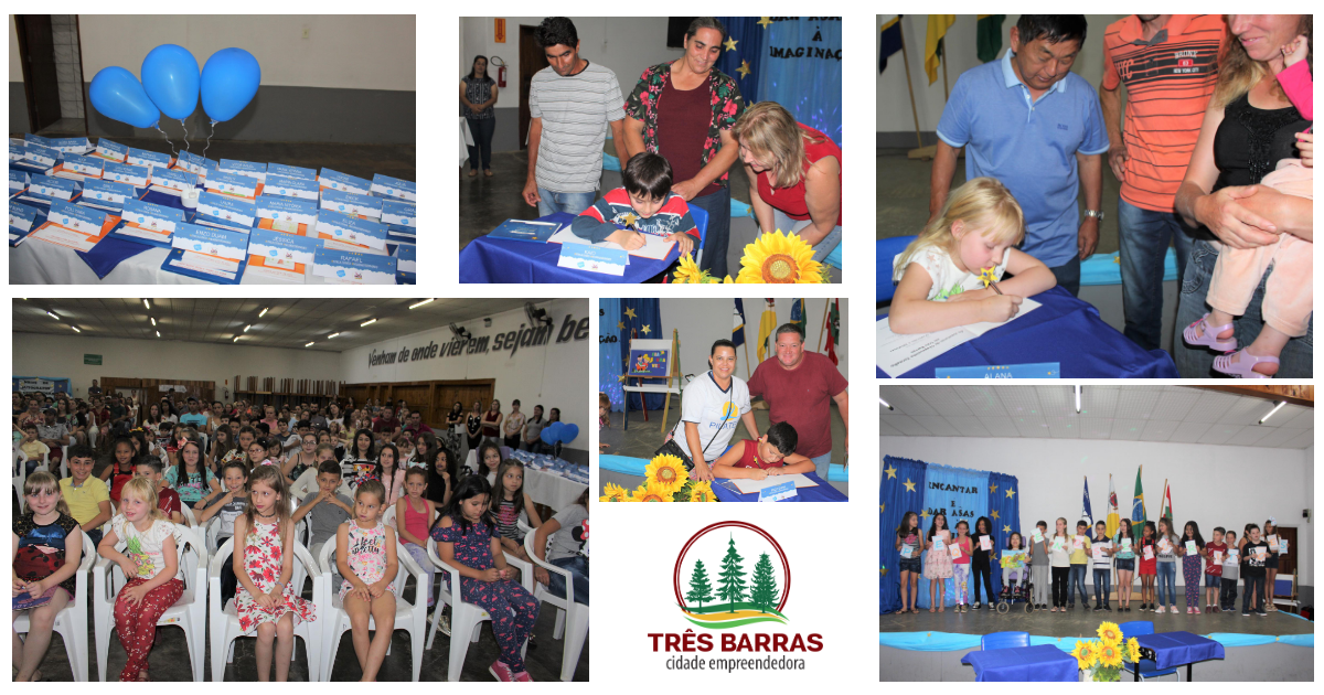 Noite de autógrafos marca encerramento do Projeto Estante Mágica em Três Barras