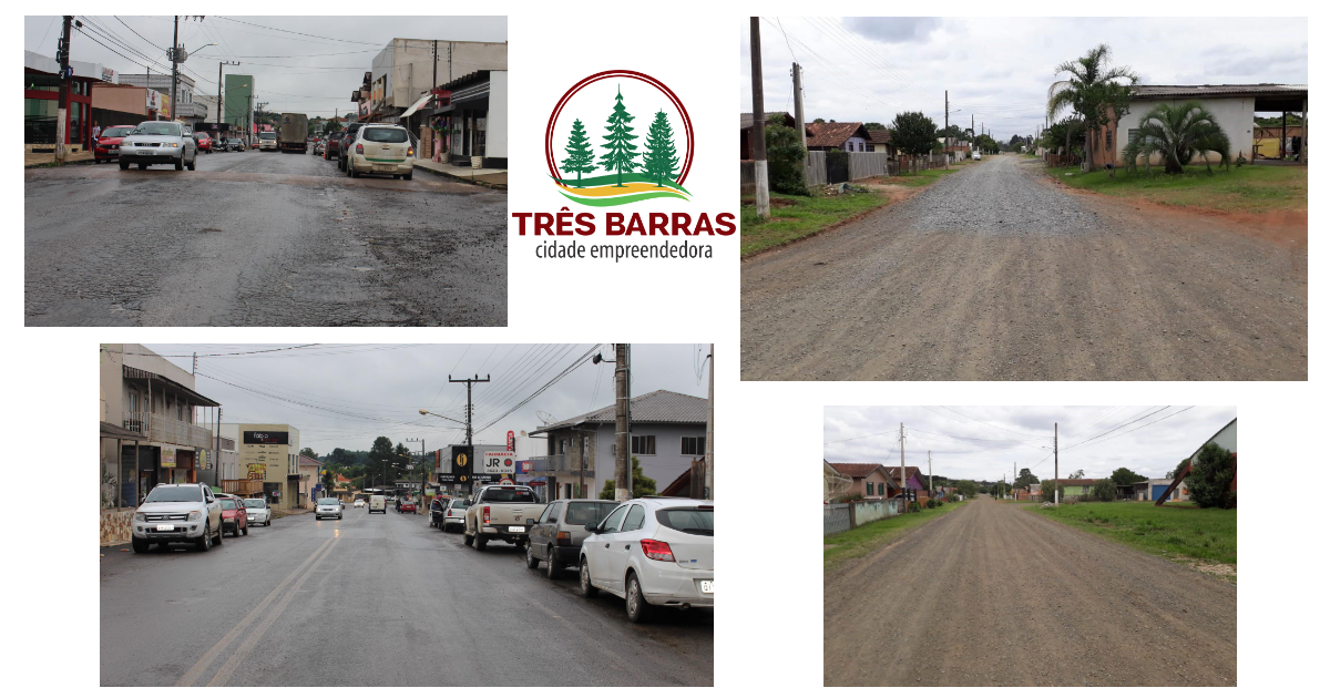 Prefeitura de Três Barras licita revitalização da Avenida Rigesa e pavimentação de 12 ruas