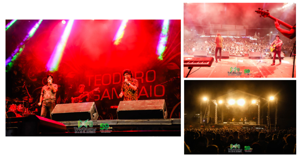 Repertório musical de Teodoro e Sampaio agrada o público na segunda noite da Expo Três Barras