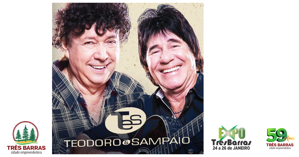 Show de Teodoro e Sampaio é a atração deste sábado na Expo Três Barras
