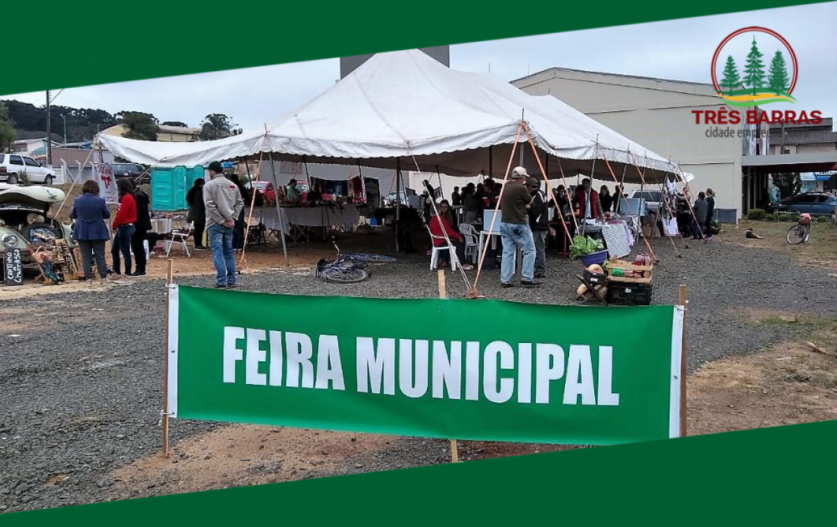 Neste sábado tem Feira Municipal de Artesanato e Produtos Coloniais em Três Barras