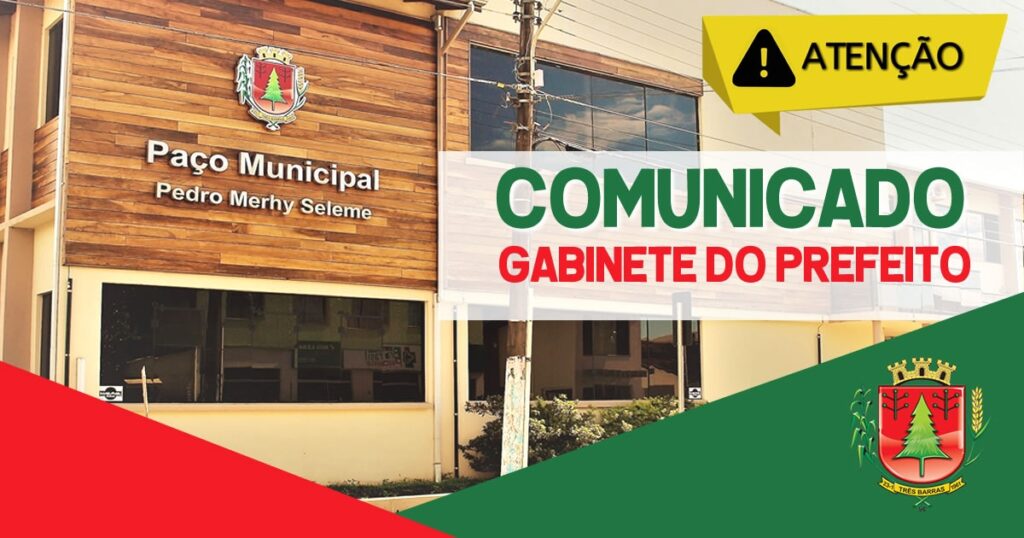 Coronavírus: Prefeitura de Três Barras decreta situação de emergência