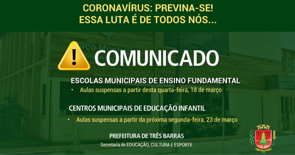 Escolas municipais param a partir desta quarta-feira; Centros de educação infantil na próxima segunda