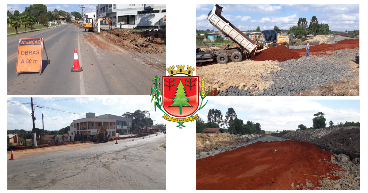 Obras públicas foram retomadas nesta quarta-feira em Três Barras