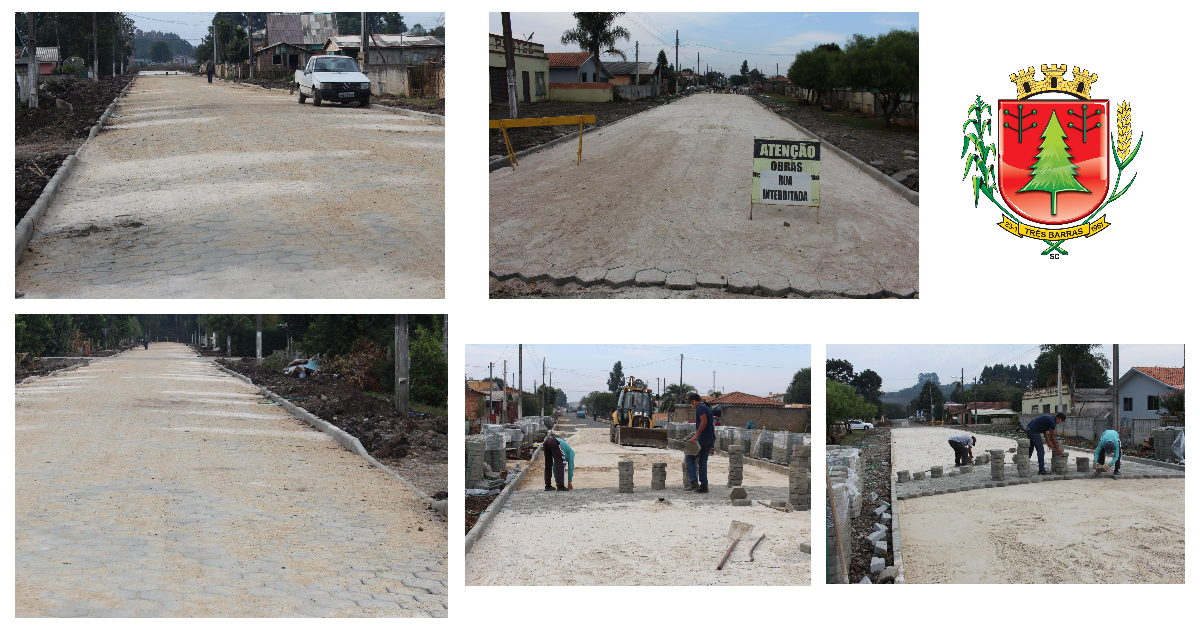 Concluído o calçamento da Rua Emílio Jubanski; Obras na Rua Afonso Krüger estão bem adiantadas