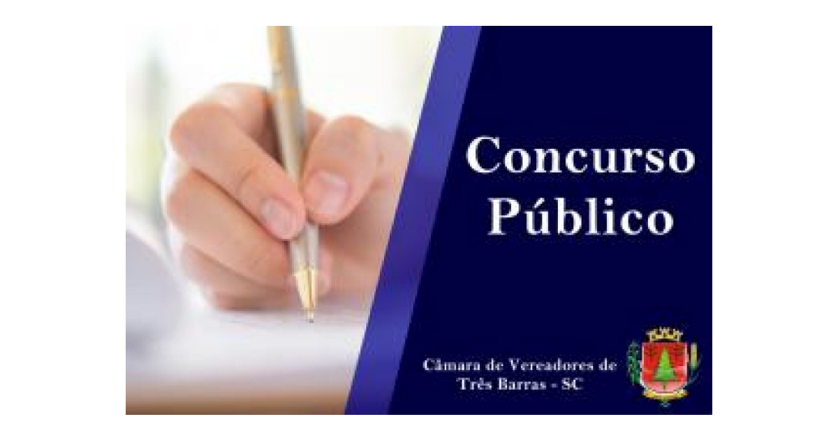 Prorrogado o prazo de inscrição para o concurso público da Câmara de Vereadores de Três Barras