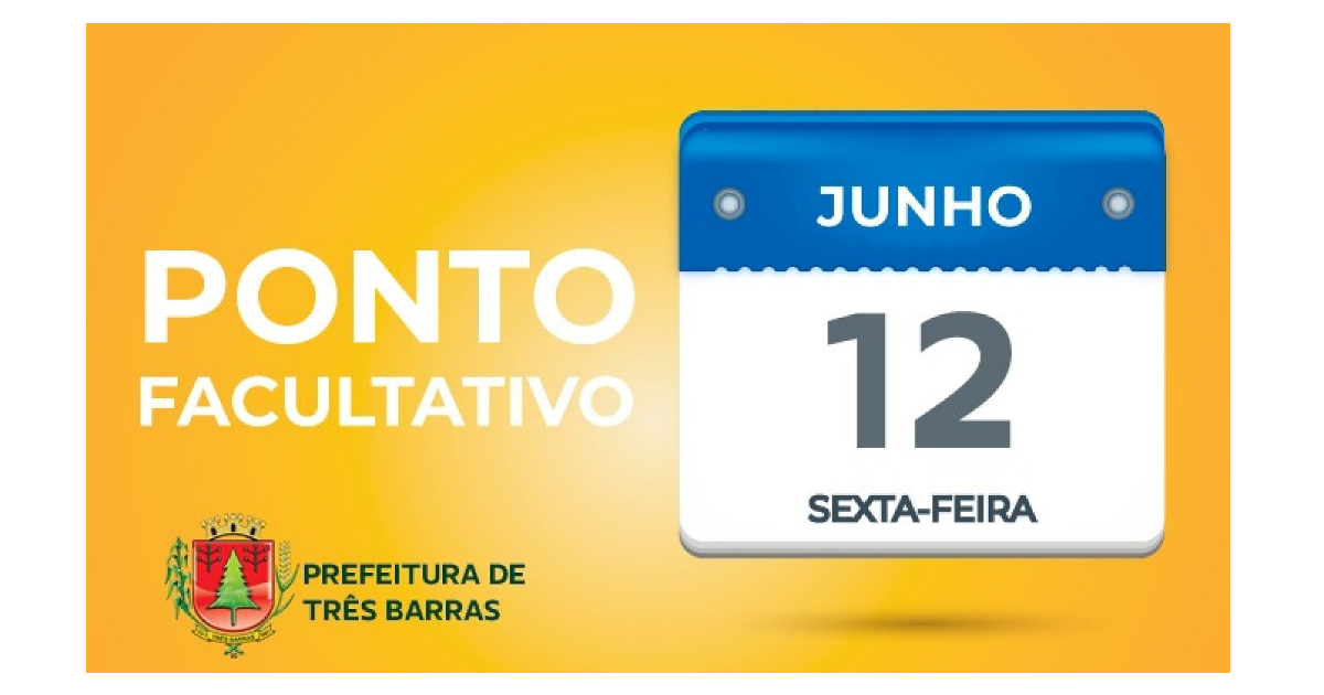 Três Barras: repartições públicas municipais terão ponto facultativo na sexta-feira