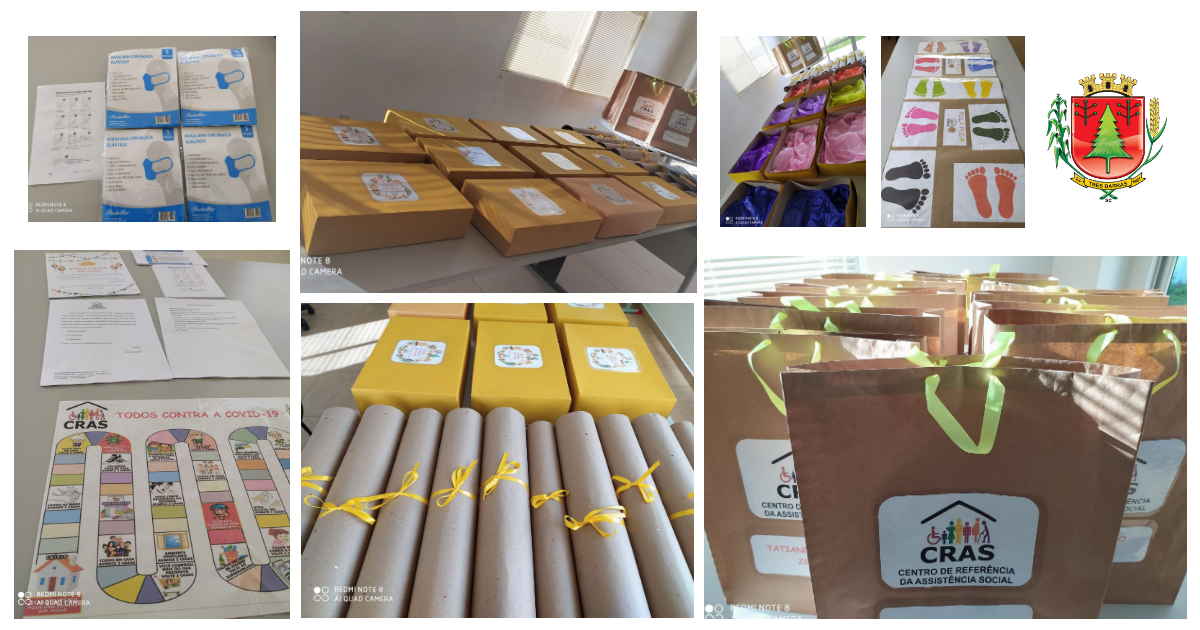 CRAS de Três Barras entrega kits para famílias atendidas pelo PAIF