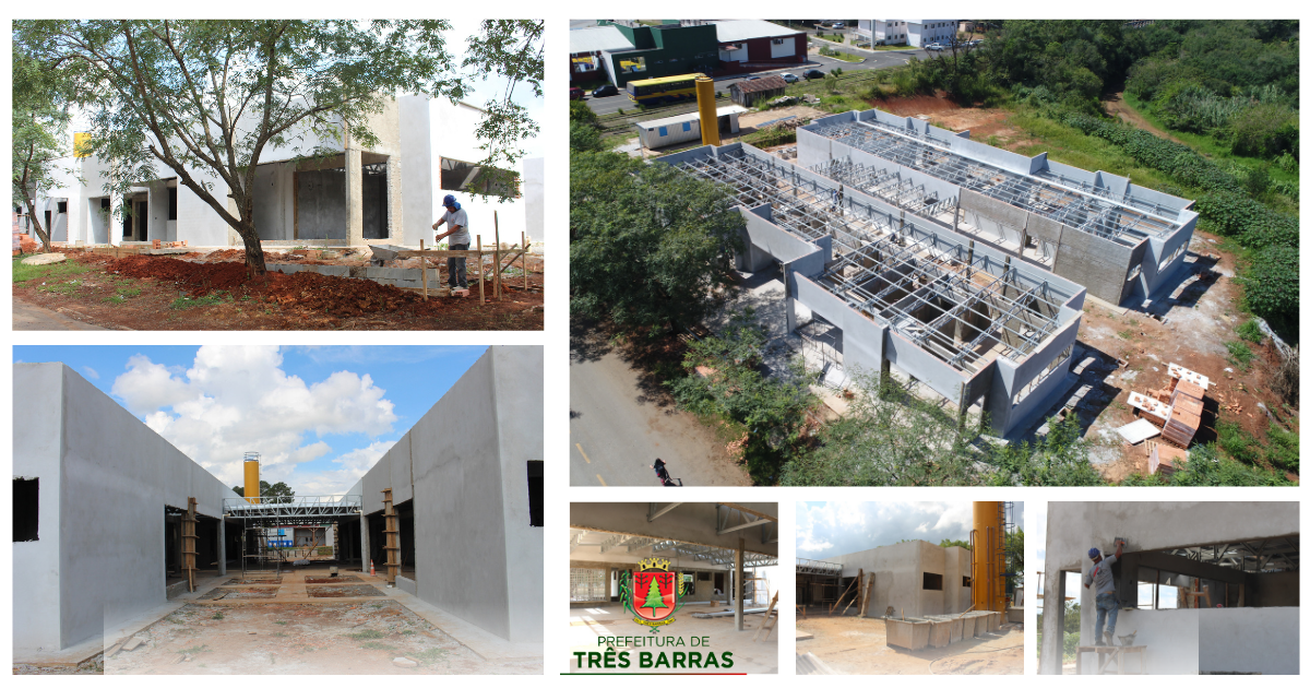 Construção de CMEI segue em ritmo acelerado no centro de Três Barras