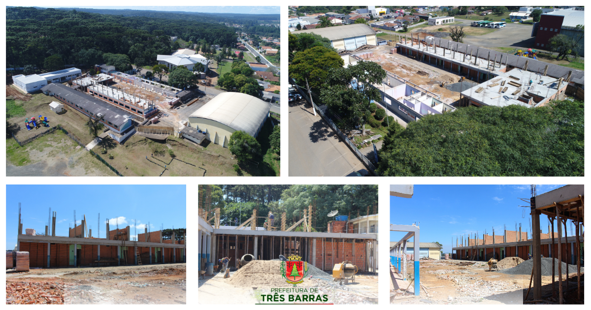 Obras de reforma e ampliação da EBM Guita Federmann seguem em ritmo acelerado
