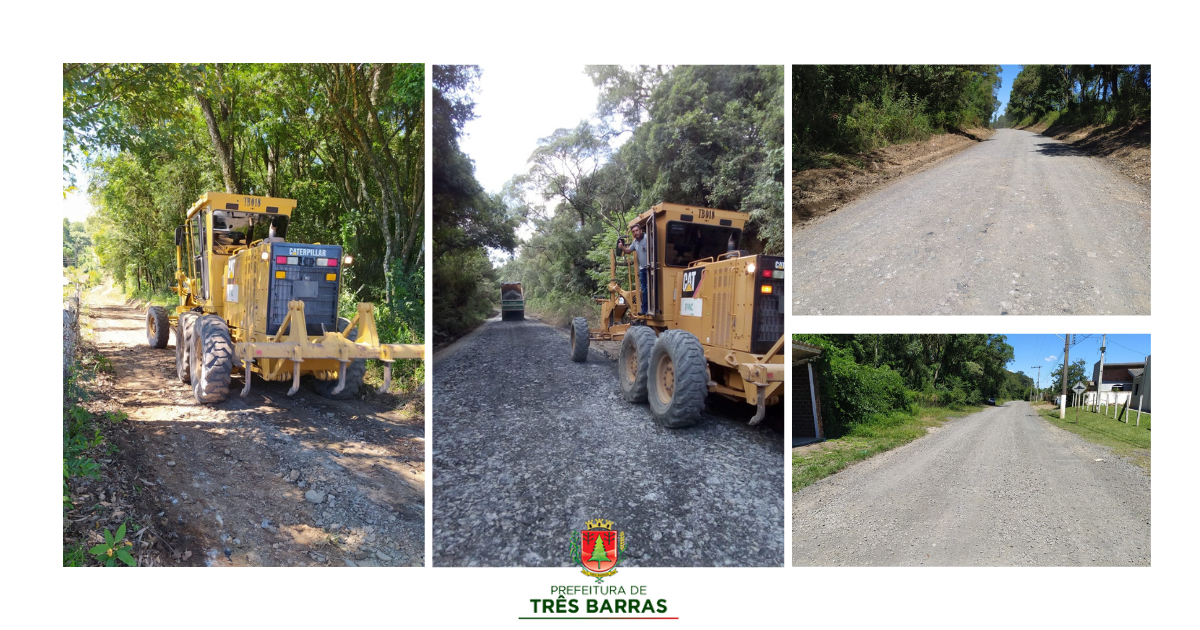 Viação e Obras trabalha na recuperação de estradas no Km 06/ Barra Grande
