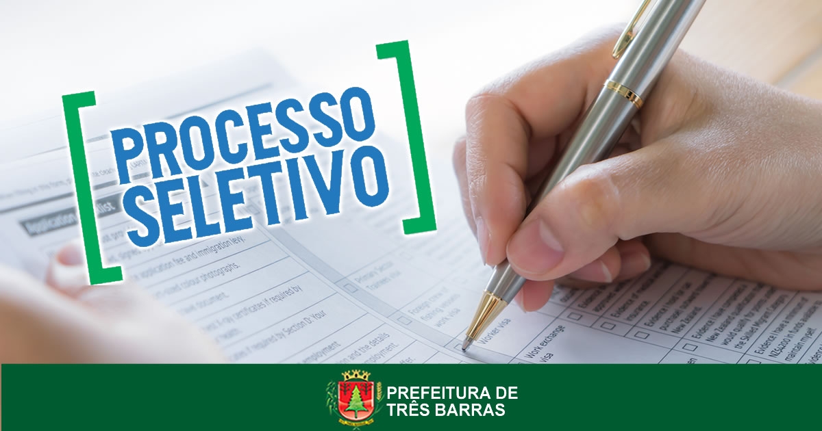 CÂMARA DE TRÊS BARRAS DIVULGA DATA PARA PROVA OBJETIVA