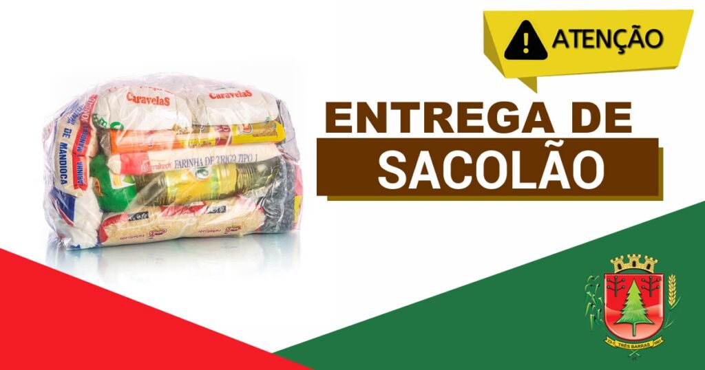 Beneficiários de Três Barras receberão Sacolão na próxima semana